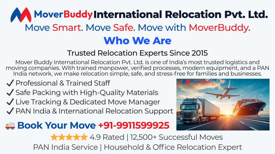 Mover Buddy International Relocation team and trucks